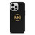 MICHAEL KORS MK LOGO BLACK GOLD iPhone 14 Pro Case Cover