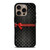 LOUIS VUITTON LV LOGO PATTERN RED RIBBON iPhone 16 Pro Case Cover LOUIS VUITTON LV LOGO PATTERN RED RIBBON iPhone 16 Pro Case Cover