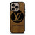 LOUIS VUITTON PARIS LV LOGO LEATHER iPhone 16 Pro Case Cover LOUIS VUITTON PARIS LV LOGO LEATHER iPhone 16 Pro Case Cover