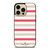 KATE SPADE NEW YORK STRIPES RED WHITE iPhone 14 Pro Max Case Cover