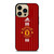MANCHESTER UNITED FC LOGO FOOTBALL ADIDAS STRIPES iPhone 14 Pro Max Case Cover