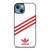 ADIDAS ORIGINALS STRIPES WHITE RED iPhone 13 Case Cover