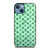 LOUIS VUITTON LOGO GREEN ICON PATTERN iPhone 13 Case Cover