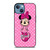 LOUIS VUITTON LV LOGO PINK MINNIE MOUSE iPhone 13 Case Cover