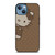 LOUIS VUITTON LV PATTERN LOGO HELLO KITTY iPhone 13 Case Cover