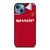 MANCHESTER UNITED FC CLASSIC JERSEY SHARP iPhone 13 Case Cover