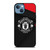 MANCHESTER UNITED LOGO BLACK iPhone 13 Case Cover