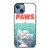 PAWS FUNNY JAWS CAT iPhone 13 Case Cover