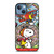 SNOOPY THE PEANUTS GLASS ART iPhone 13 Case Cover