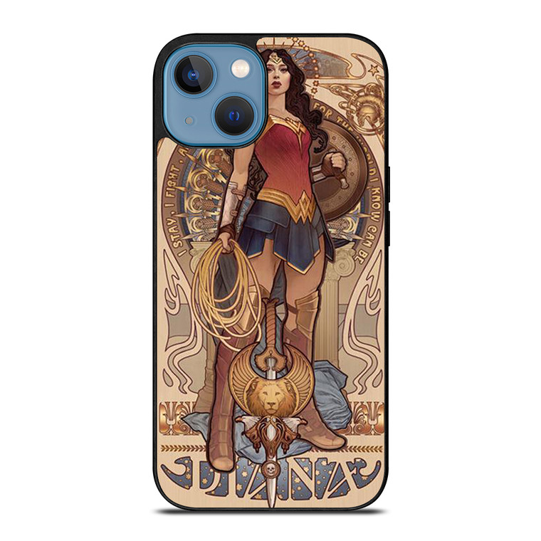 WONDER WOMAN DIANA ART iPhone 13 Case Cover