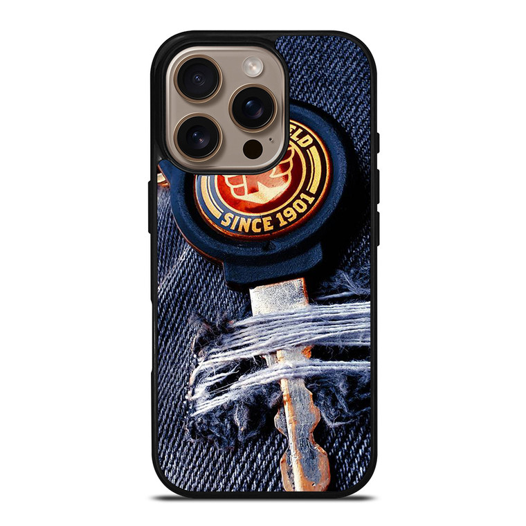 ROYAL ENFIELD KEY CHAN JEANS iPhone 16 Pro Case Cover