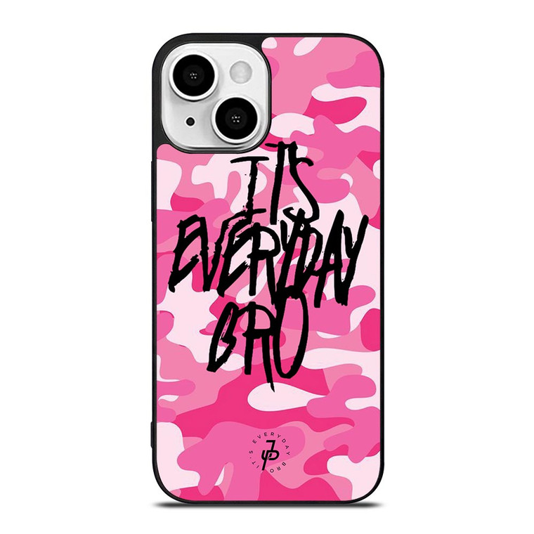 CAMO PINK JAKE PAUL EVERYDAY BRO iPhone 13 Mini Case Cover