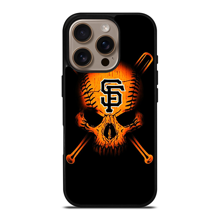 SAN FRANCISCO GIANTS LOGO BASEBALL SKULL iPhone 16 Pro Case Cover