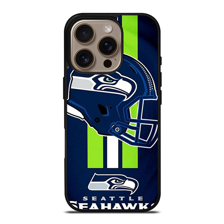 SEATTLE SEAHAWKS LOGO HELMET iPhone 16 Pro Case Cover