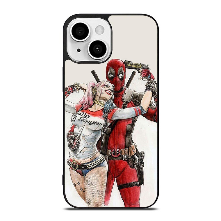 DEADPOOL HARLEY QUINN iPhone 13 Mini Case Cover