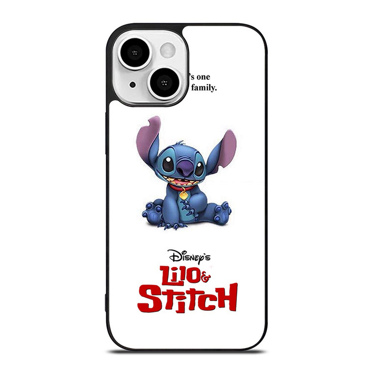 DISNEY LILO AND STITCH WHITE iPhone 13 Mini Case Cover