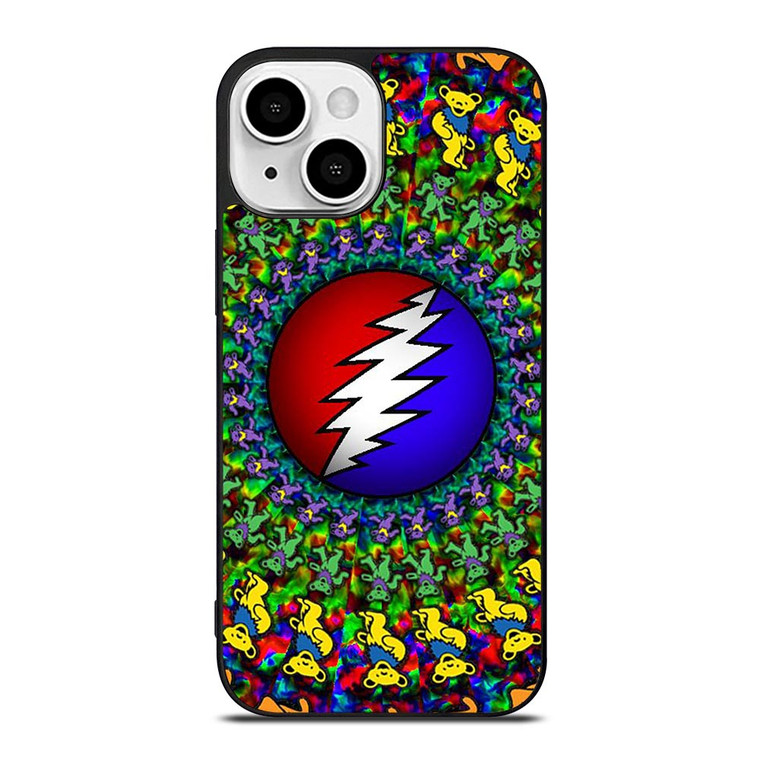 GRATEFUL DEAD DANCING BEARS LOGO iPhone 13 Mini Case Cover
