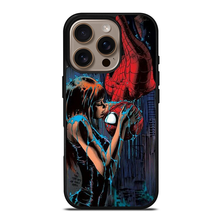 SPIDERMAN MARY JANE KISSING iPhone 16 Pro Case Cover