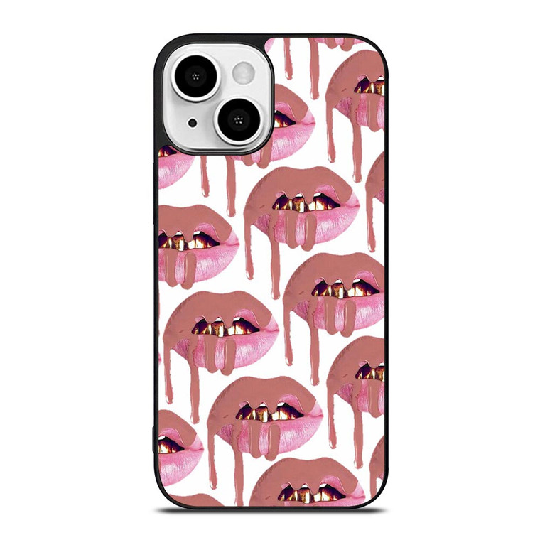 KYLIE JENNER LIPS LOGO COLLAGE iPhone 13 Mini Case Cover