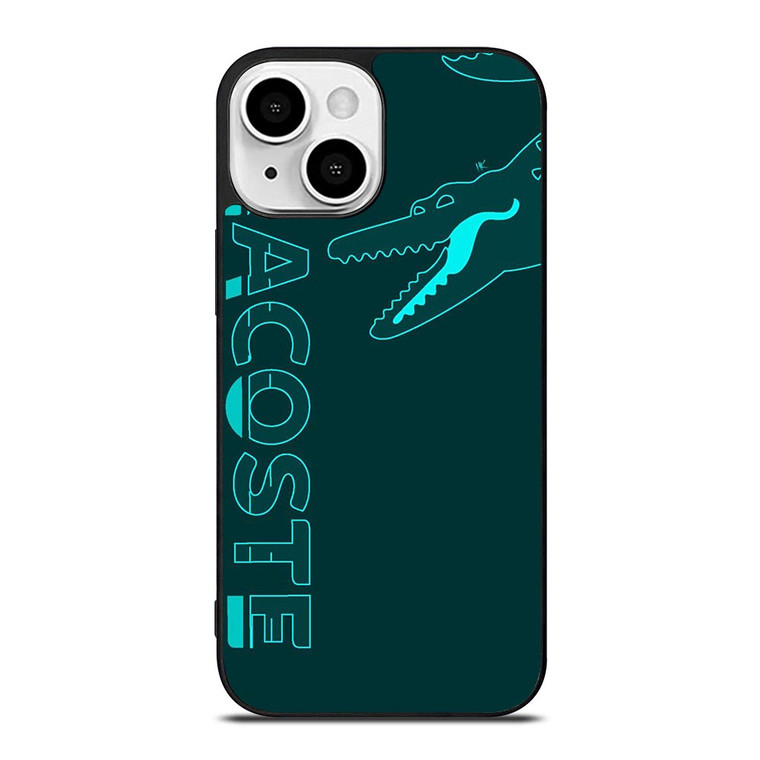 LACOSTE CROC LOGO GREEN iPhone 13 Mini Case Cover