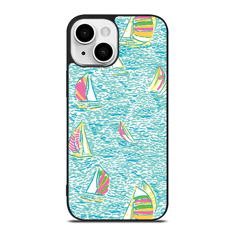 LILLY PULITZER SAILBOAT iPhone 13 Mini Case Cover