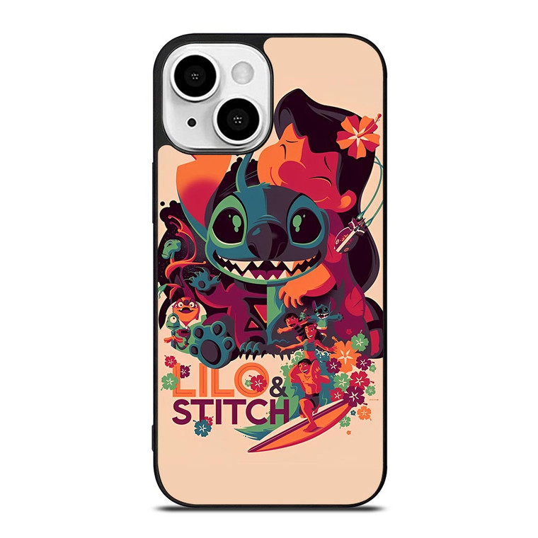 LILO AND STITCH DISNEY ART iPhone 13 Mini Case Cover