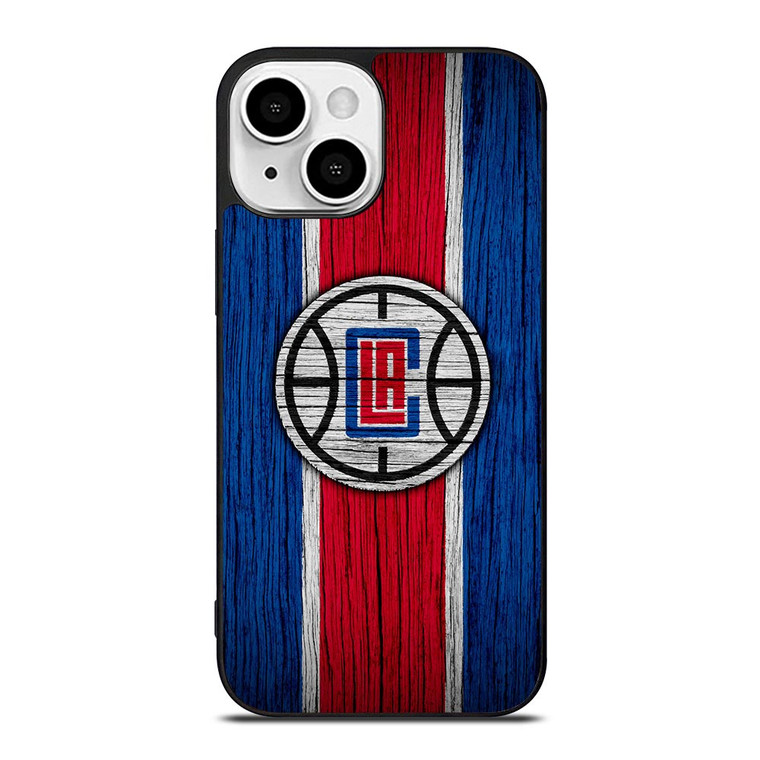 LOS ANGELES CLIPPERS WOOD LOGO iPhone 13 Mini Case Cover
