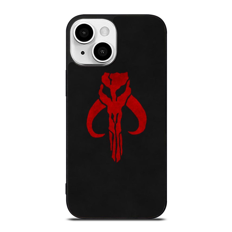 MANDALORIAN RED SKULL LOGO iPhone 13 Mini Case Cover