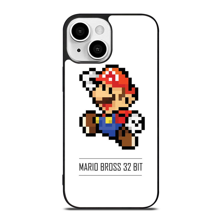 MARIO BROSS PIXEL 32 BIT iPhone 13 Mini Case Cover