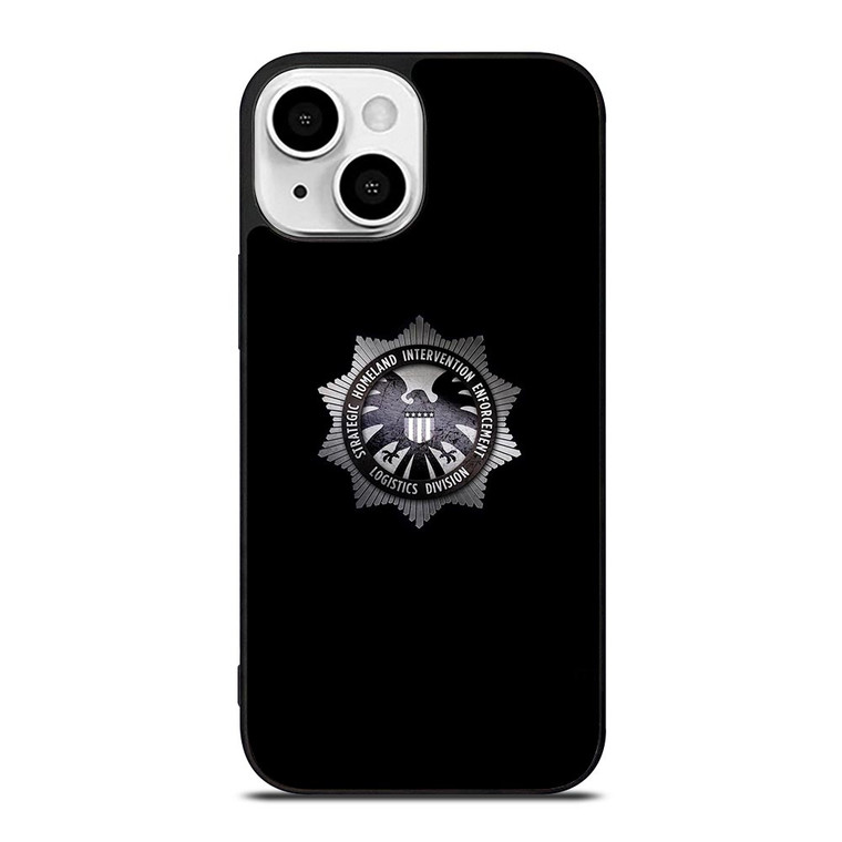 MARVEL AGENTS OF SHIELD METAL LOGO iPhone 13 Mini Case Cover