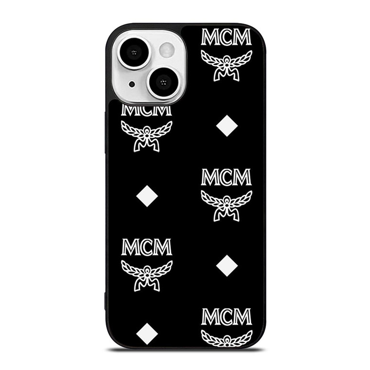 MCM WORLDWIDE LOGO BLACK iPhone 13 Mini Case Cover