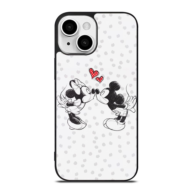 MICKEY AND MINIE MOUSE KISSING Disney iPhone 13 Mini Case Cover