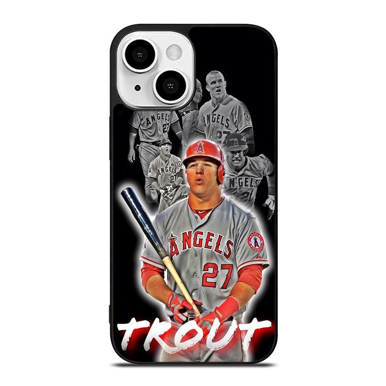 MIKE TROUT BASEBALL iPhone 13 Mini Case Cover