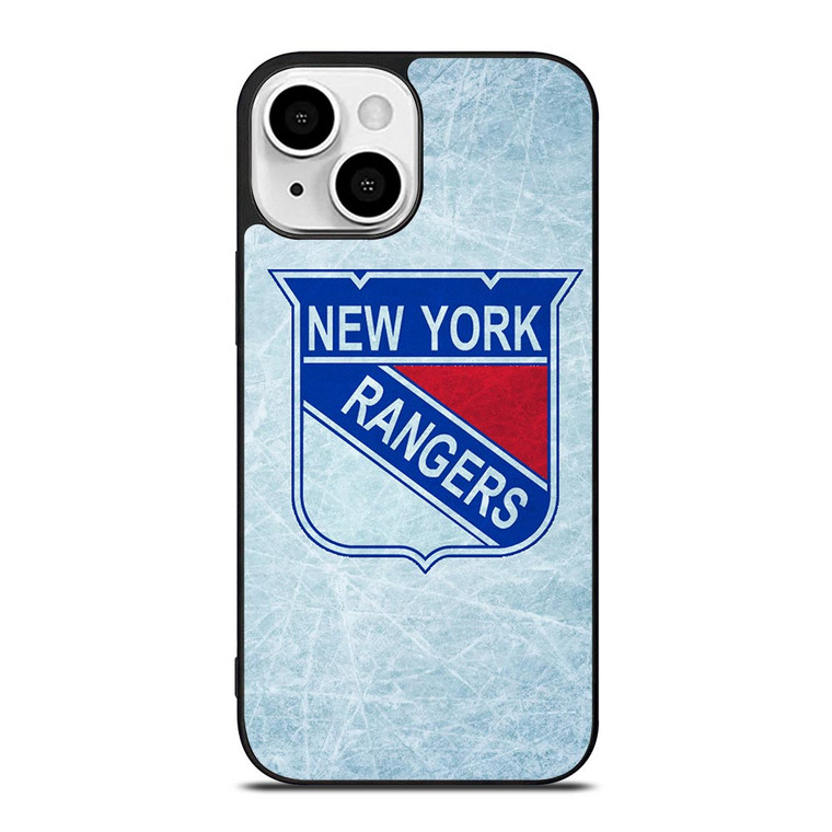 NEW YORK RANGERS NHL ICE LOGO iPhone 13 Mini Case Cover
