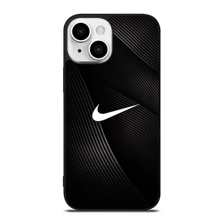 NIKE LOGO BLACK ABSTRACT LINE iPhone 13 Mini Case Cover
