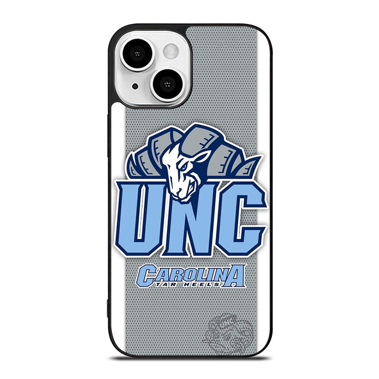 NORTH CAROLINA TAR HEELS LOGO BASKETBALL UNIVERSITY MASCOT iPhone 13 Mini Case Cover
