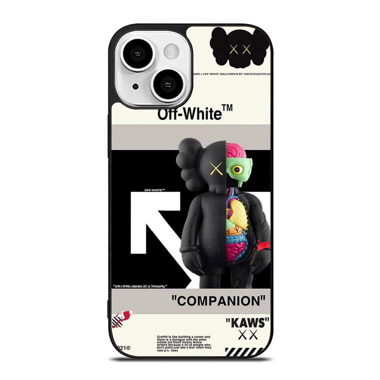 OFF WHITE KAWS COMPANION iPhone 13 Mini Case Cover