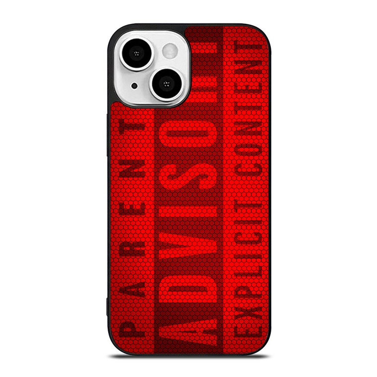PARENTAL ADVISORY EXPLICIT CONTENT CARBON iPhone 13 Mini Case Cover