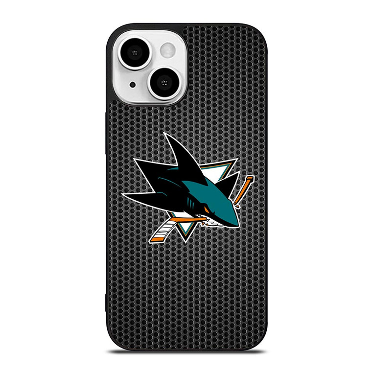 SAN JOSE SHARKS METAL iPhone 13 Mini Case Cover