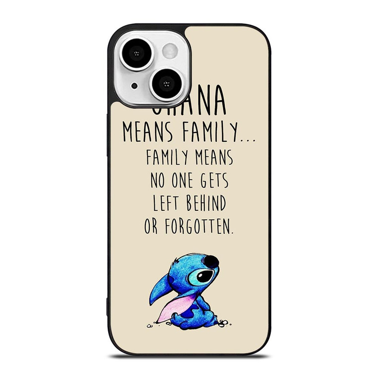 STITCH LILLO OHANA FAMILY QUOTES iPhone 13 Mini Case Cover