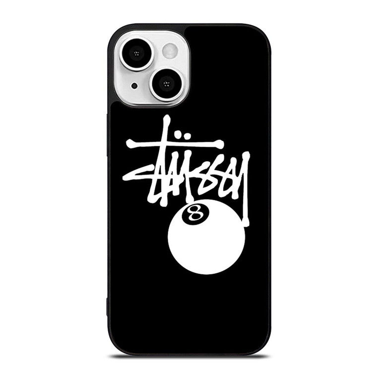 STUSSY BLACK LOGO iPhone 13 Mini Case Cover