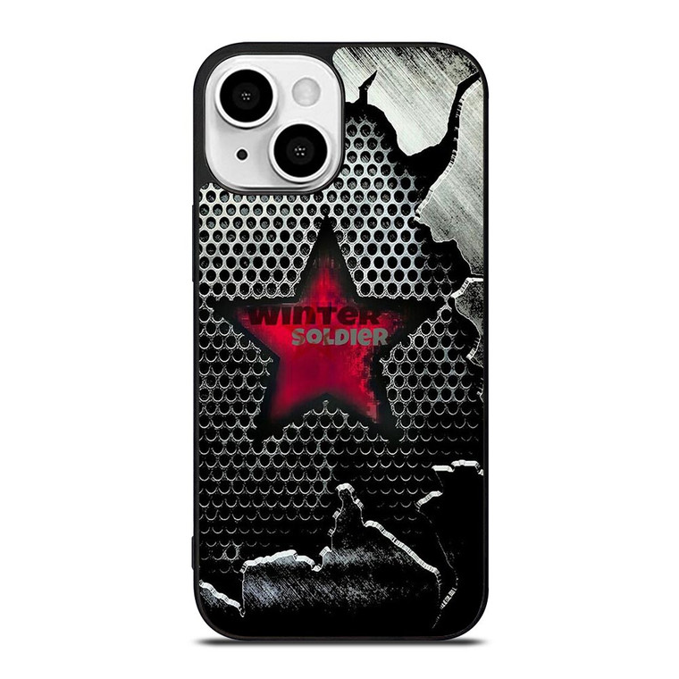 WINTER SOLDIER METAL LOGO AVENGERS iPhone 13 Mini Case Cover
