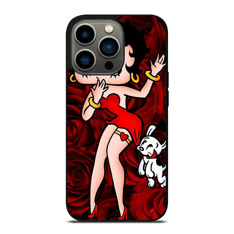 BETTY BOOP AND DOG iPhone 13 Pro Case Cover