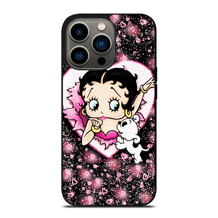 BETTY BOOP CARTOON LOVE 2 iPhone 13 Pro Case Cover