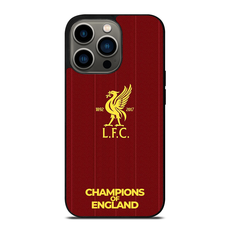CHAMPIONS OF ENGLAND LIVERPOOL FC iPhone 13 Pro Case Cover