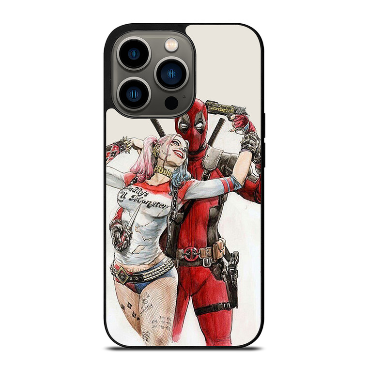 DEADPOOL HARLEY QUINN iPhone 13 Pro Case Cover
