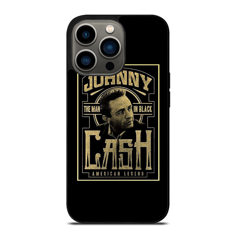 JOHNNY CASH THE MAN IN BLACK AMERICAN LEGEND iPhone 13 Pro Case Cover