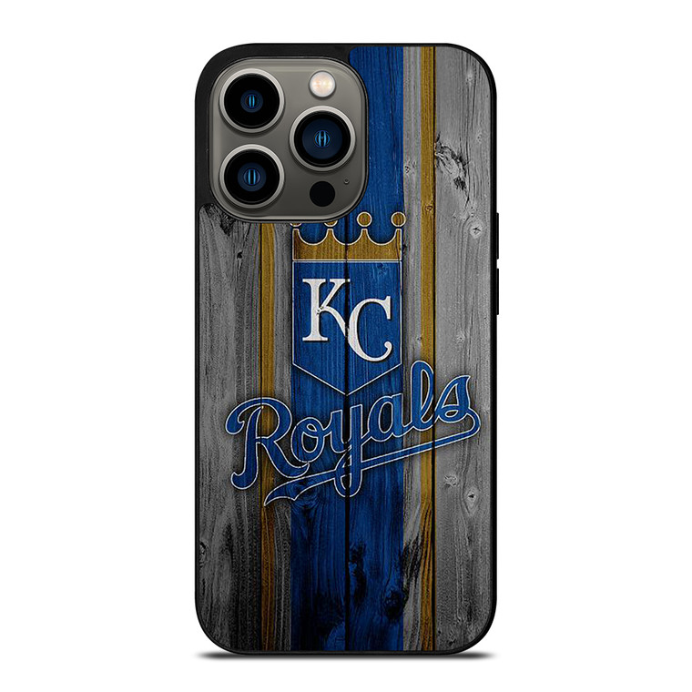 KANSAS CITY ROYALS WOODEN ICON iPhone 13 Pro Case Cover