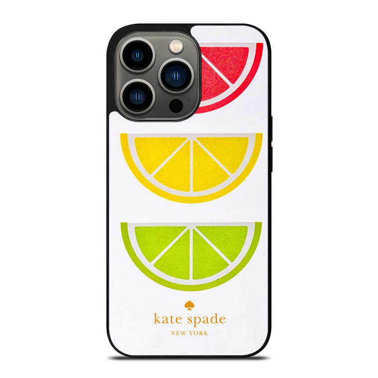 KATE SPADE NEW YORK LOGO COLORFUL LEMON ICON iPhone 13 Pro Case Cover
