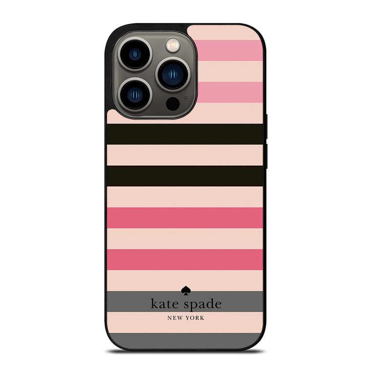 KATE SPADE NEW YORK LOGO STRIPES PATTERN iPhone 13 Pro Case Cover